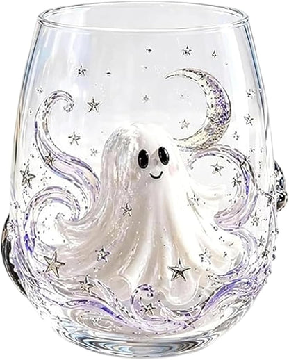 3D Halloween Artisan Glassware Collection, Halloween Artisan Glass Cups | by ALINUOYQ