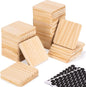 46Pcs Unfinished Wood Coasters-4" Unfinished Natural Wood Slices by Hanber