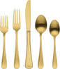 Oneida Gold Silverware Set, Flight Gold Satin 20 Piece Flatware Set, Service by Oneida