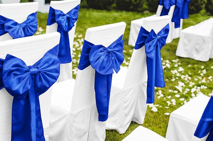12 Pack Royal Blue Satin Table Runner 12 x 108 Inch Long Premium Table Runners - Image 5
