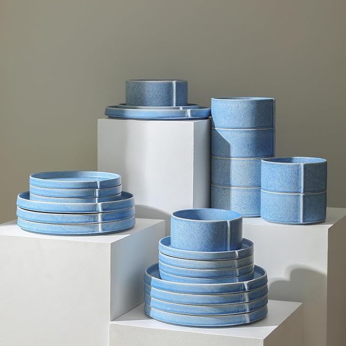 Stone Lain Bao 24-Piece Dinnerware Set Stoneware - Image 3