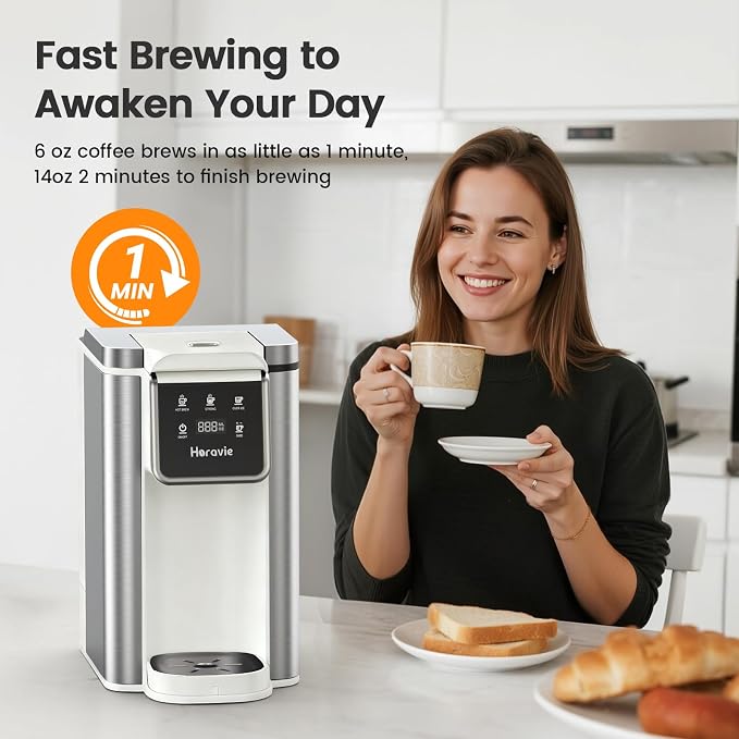 Single Serve Coffee Maker for K-Cup Pod & Ground, Hot & Iced Coffee Maker | - Image 4