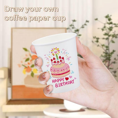 Clawsoff 200 Count Paper Cups 10 oz Disposable Hot Beverage Coffee Cups | - Image 4