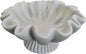 10" Large Handmade Decorative Bowl decor, Handicraft Scalloped Bowls for Modern Home Decor,Ruffle Decor,Key Bowl for Entry Table,Decorative Fruit Bowl for Kitchen Counter,Light Gray