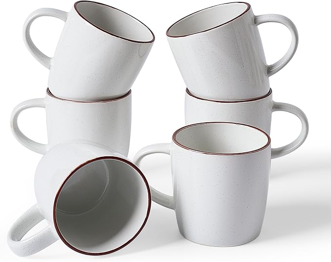 famiware Mercury Coffee Mugs 13 oz, Coffee Mugs Set of 6 by Famiware