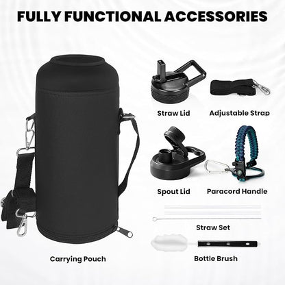 RAYMYLO Insulated Water Bottle 87 oz, Triple Wall Vacuum Stainless Steel | - Image 7