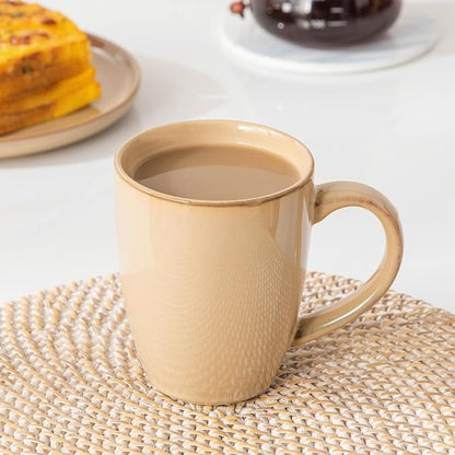 vancasso PLAYA Ceramic Coffee Mug Set of 6, 16 Oz Tea Cups - Image 6