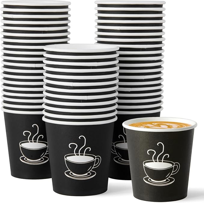 TV TOPVALUE 600 Pack 4 oz Paper Cups, Small Disposable Coffee Cups, Paper by TVTOPVALUE