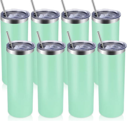 Volhoply 8 Pack Skinny Tumblers by LiveFully%EF%BC%8CDrinkFreely%E2%80%94KeepGoingwithVolhoply%EF%BC%81