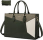 LOVEVOOK Laptop Bag for Women, 15.6 lnch Waterproof Lightweight Leather Tote Bag by LOVEVOOK