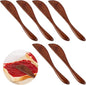 Molain 6Pcs Wooden Butter Knife, 5.9 Inch Jelly Cheese Spreaders Jam Sandwich by Molain