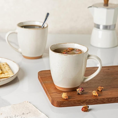 AmorArc 12oz Ceramic Coffee Mugs set of 4, Stylish Coffee Mugs - Image 5