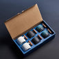 Ceramic Espresso Cups with Wooden Handle Espresso Shot Cups Ceramic Tea Cups by BlogBlog