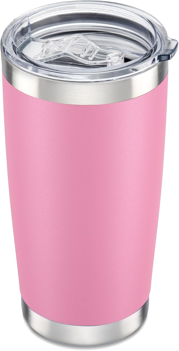 20 oz Tumbler with Lid Stainless Steel Insulated Tumblers Cups Travel Mug | by Orebigo