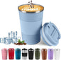 Insulated Travel Coffee Mug, Stainless Steel Coffee Cup by YINBAOGE