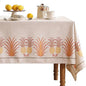 patdrea Designer Linen Tablecloth for Rectangle Table,Pineapple Pattern Colorful Tropical Style Tablecloths,Table Cover Cloth Decor for Kitchen Dining Christmas,Thanksgiving,55"x87"-Pineapple B