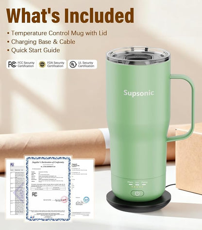 Supsonic Heated Coffee Mug, 20oz Electric Temperature Control Cup | Keeps - Image 8