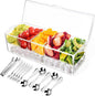 Condiment Tray with Stainless Steel Tableware, Chilled Condiment Server | Bar by ARSTPEOENeatChic