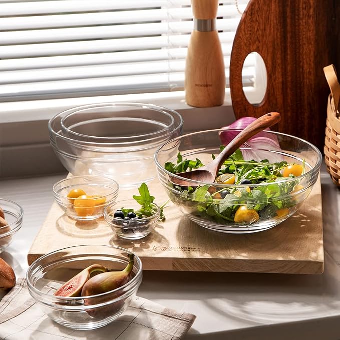 Sweejar Glass Mixing Bowls Set, Nesting Bowls - Image 6