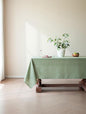 Sage Green Linen Table Cloths for 6 Foot Rectangle Tables Farmhouse Neutral Tablecloth Rectangular Kitchen Decoration Dining Table Cover Washable Water Resistant 60x102