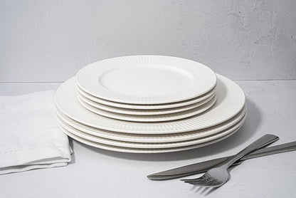 New Bone China 12 Piece Dinnerware Set, Santorini Collection, Daily Use China - Image 6