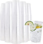 FOCUSLINE 200 Pack 12 oz Clear Plastic Cups, Disposable Cups Reusable Plastic by FOCUSLINE