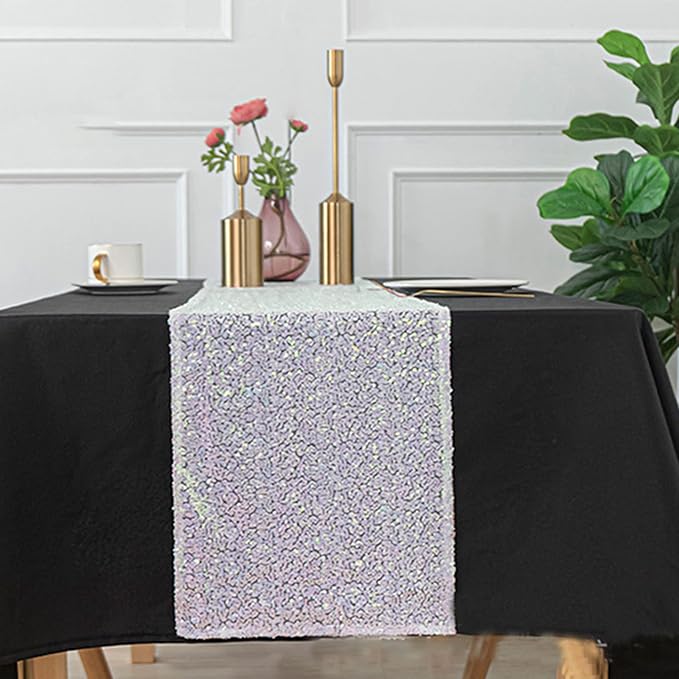 12 Packs Sequin Table Runner Glitter Dining Table Runner - Image 7