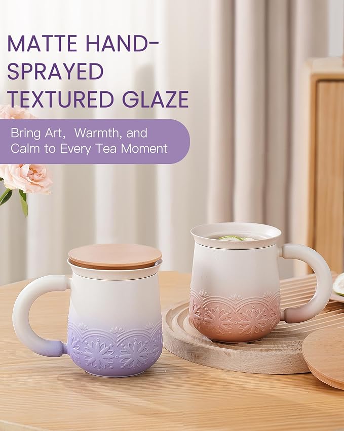 ZENS Tea Mug with Infuser and Lid - Image 9