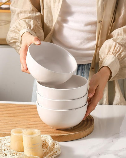 Cereal Bowls Set of 4, 24 oz Bowls - Image 7