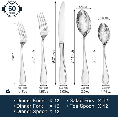 18/10 Stainless Steel Silverware Set - Image 2