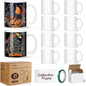 Dmsky Sublimation Mugs White Ceramic Photo Cups Blank Bulk Coffee by DMSKY