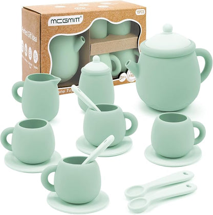 MCGMITT Silicone Tea Set, Tea Party Set by MCGMITT
