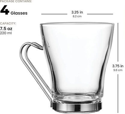 Bormioli Rocco Oslo 7.5 oz. Cappuccino Tempered Glass Cup - Image 5
