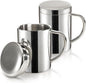 Yesland 2 Pack 13.5 oz Stainless Steel Double-Walled Metal Mugs by Yesland