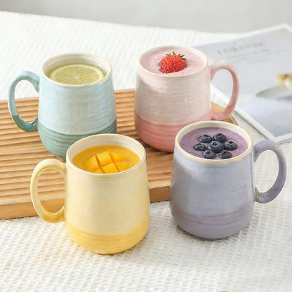 HASENSE Coffee Mugs Set of 4, 15 oz Large Ceramic Cups - Image 5