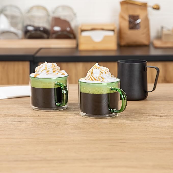 Restaurantware Coffee Cups 2 Pack of 11 oz Double Wall Glass Insulated Coffee - Image 3