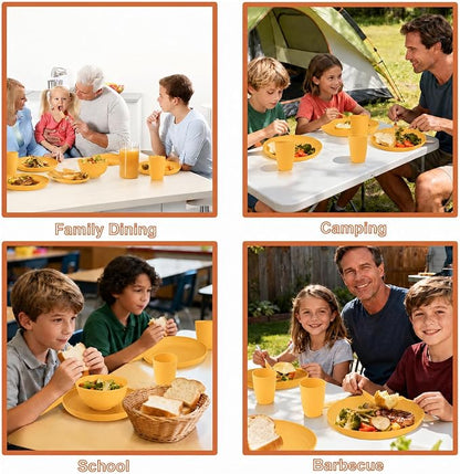 20 Piece Wheat Straw Dinnerware Sets - Image 9