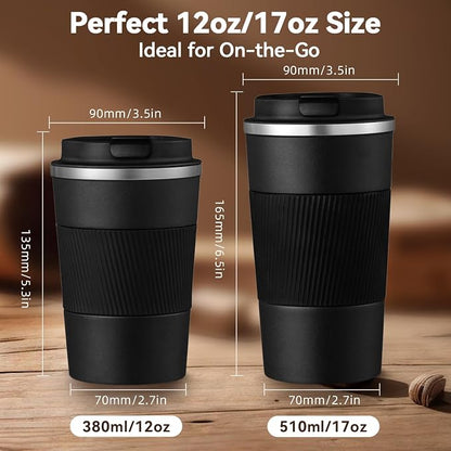17OZ Travel Coffee Mug Insulated Coffee Cup - Image 2