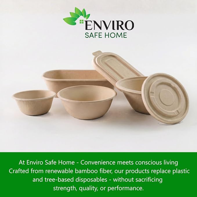 25 oz Bamboo Disposable Bowls - Image 8