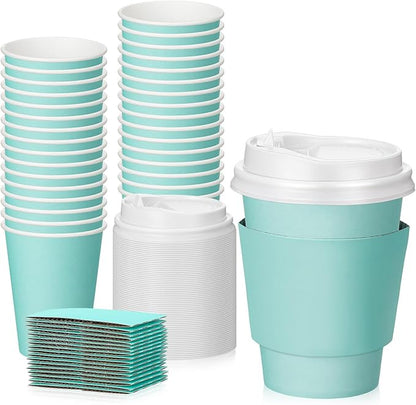 Patelai 48 Pcs 12 oz Disposable Coffee Cups by Patelai