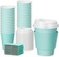 Patelai 48 Pcs 12 oz Disposable Coffee Cups by Patelai