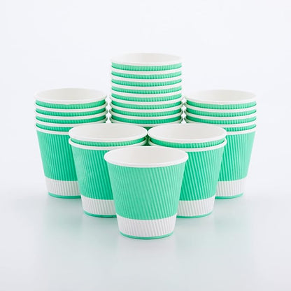 Restaurantware 8 Ounce Double Wall Disposable Coffee Cups, 500 Insulated Light by Restaurantware
