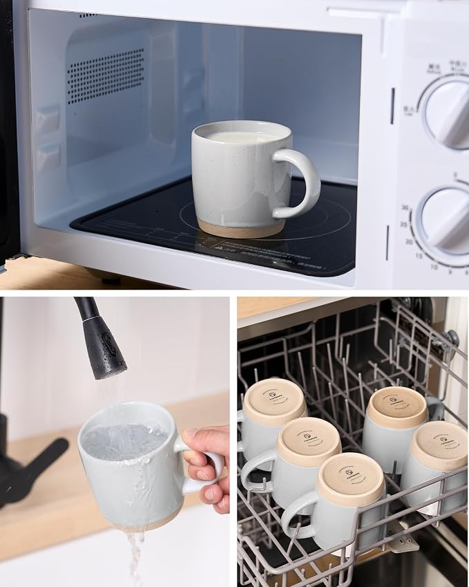 famiware Coffee Mugs for 8, 13 oz Mug Set, Dringking Cup - Image 5