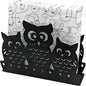 Mango Steam Tabletop Napkin/Tissue & Letter Holder for Home, Kitchen, Restaurants (Owl, Black)