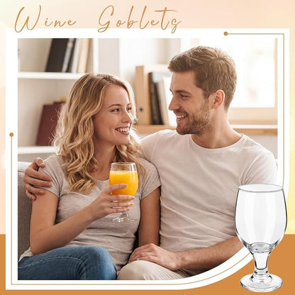 Patelai Set of 1 Water Goblet, 13.5 oz Clear Drinking Glasses Bulk Dishwasher - Image 7