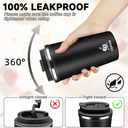 Insulated Travel Coffee Mug Reusable Coffee Tumbler Cup - Image 3