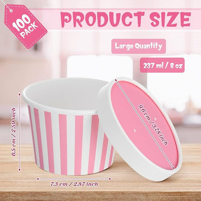 Fulmoon 100 Pack Paper Soup Containers - Image 3