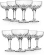 Godinger Champagne Glasses, Champagne Glass Set, Coupes Barware Glasses - 6oz. by Godinger