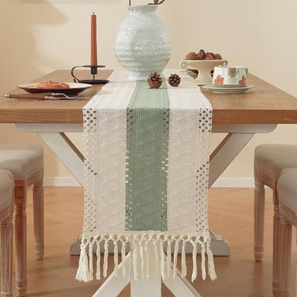 Sage Green Table Runner 108 Inches Long - Image 3