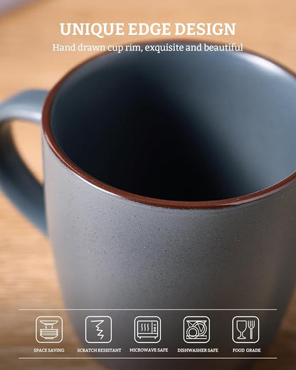 famiware Mercury Coffee Mugs 13 oz, Coffee Mugs Set of 4 - Image 5